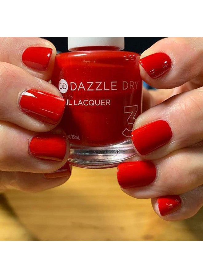 Dazzle Dry Dazzle Dry Mini Kit 4 Step System - Rapid Red, a classic true red. Full coverage cream. (5 Piece Kit) - Image 3