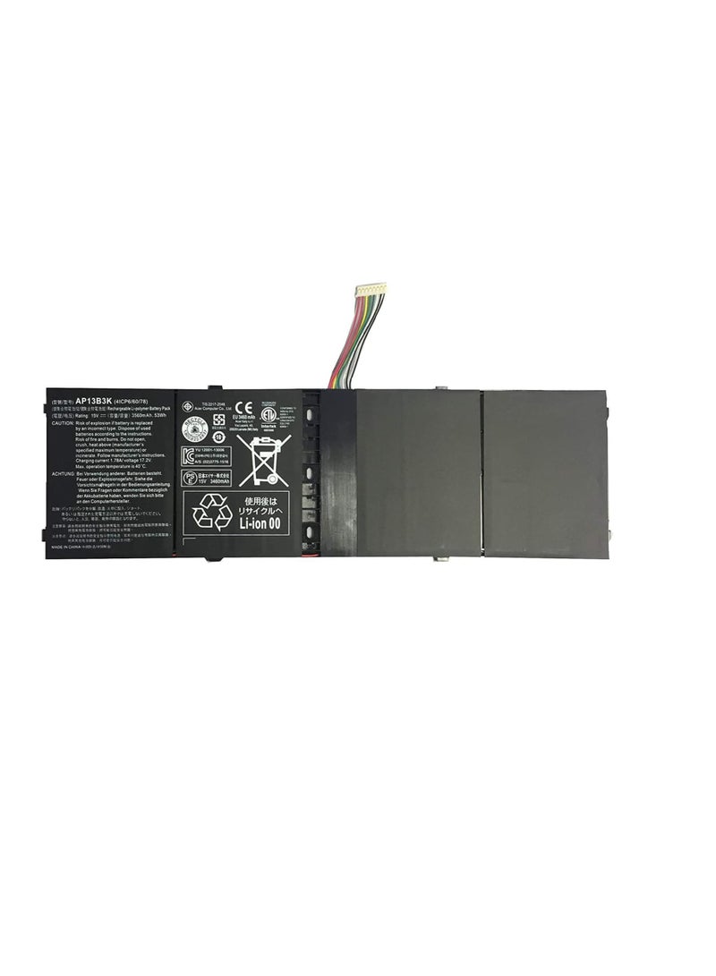 Terabyte 15V;53wh/3560mah AP13B3K Battery Compatible for Acer Aspire M5-583 M5-583P R7-571 R7-571G R7-572 R7-572G R3-471TG V5-583P V5-552PG-X809 AP13B8K - Image 1