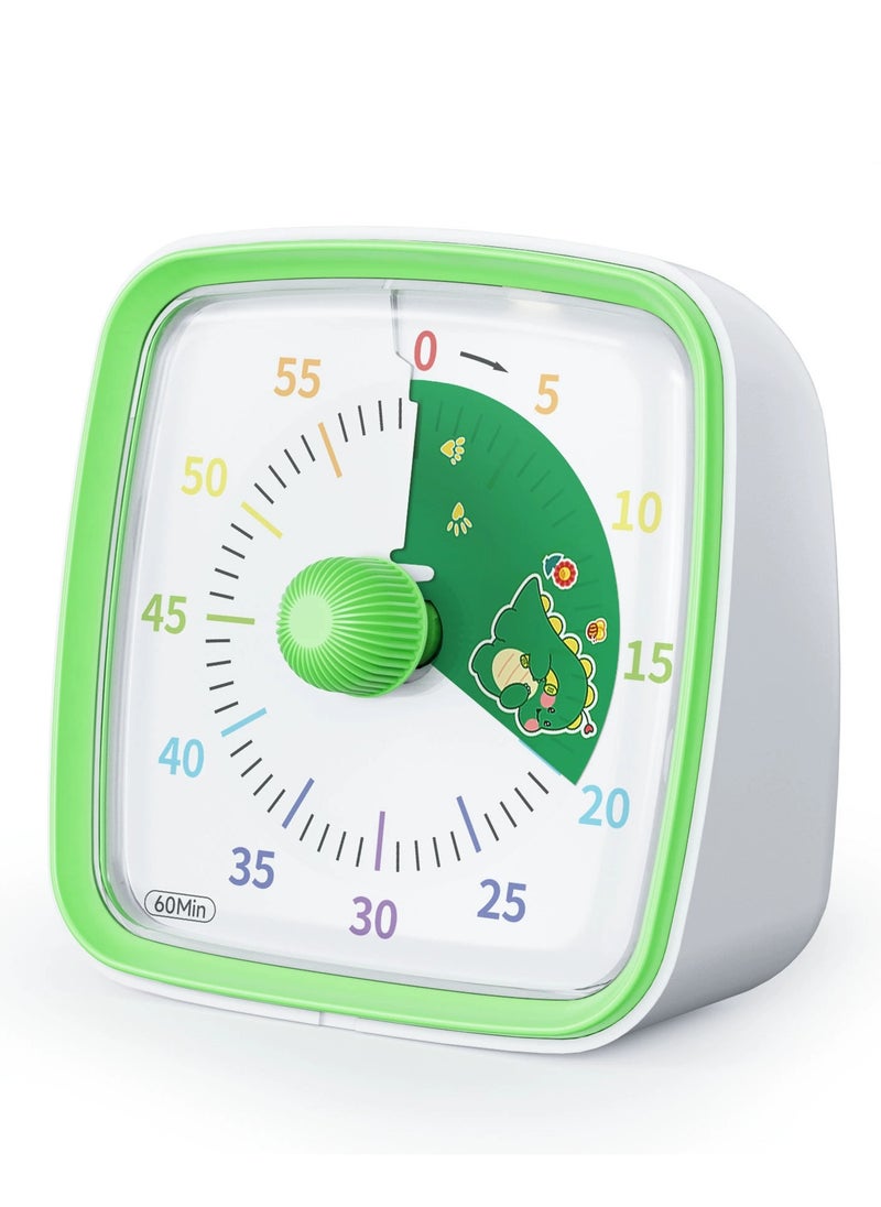 Generic - Timer 60 Minutes Visual Timer Desk Countdown Clock for Kids and Adults, Kitchen Timer Cooking Pomodoro Technique Timer Productivity, Time Management Tool for Teaching Classroom - Image 1