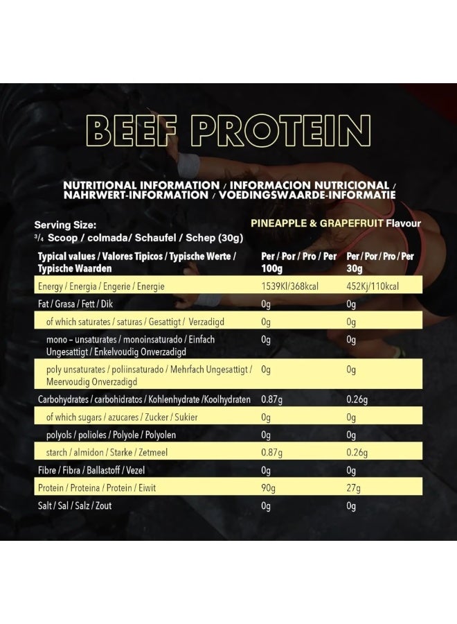 NXT Nutrition NXT Beef Protein Isolate Pineapple & Grape Fruit 1.8kg 60 Servings - Image 5