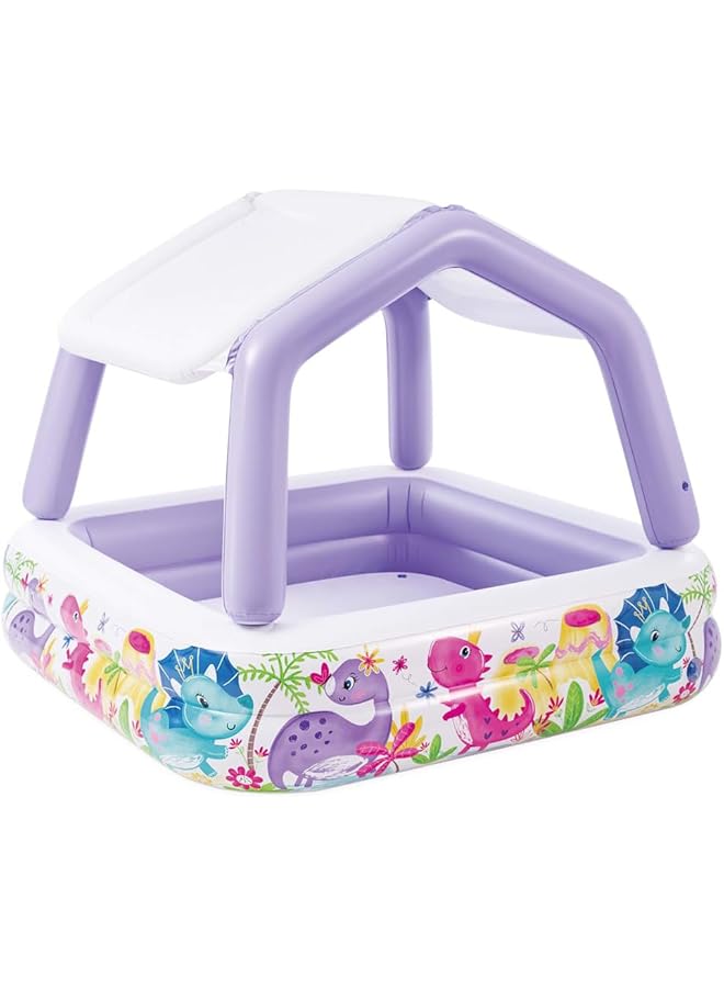 INTEX 57470 Infltable Kiddie Pool With Sun Shade - Image 1