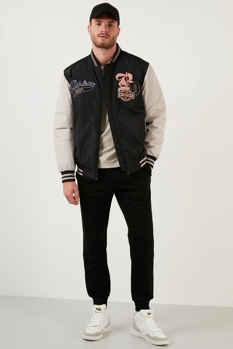 بوراتي Regular Fit College Collar Bomber Coat Men's Coat 5715984