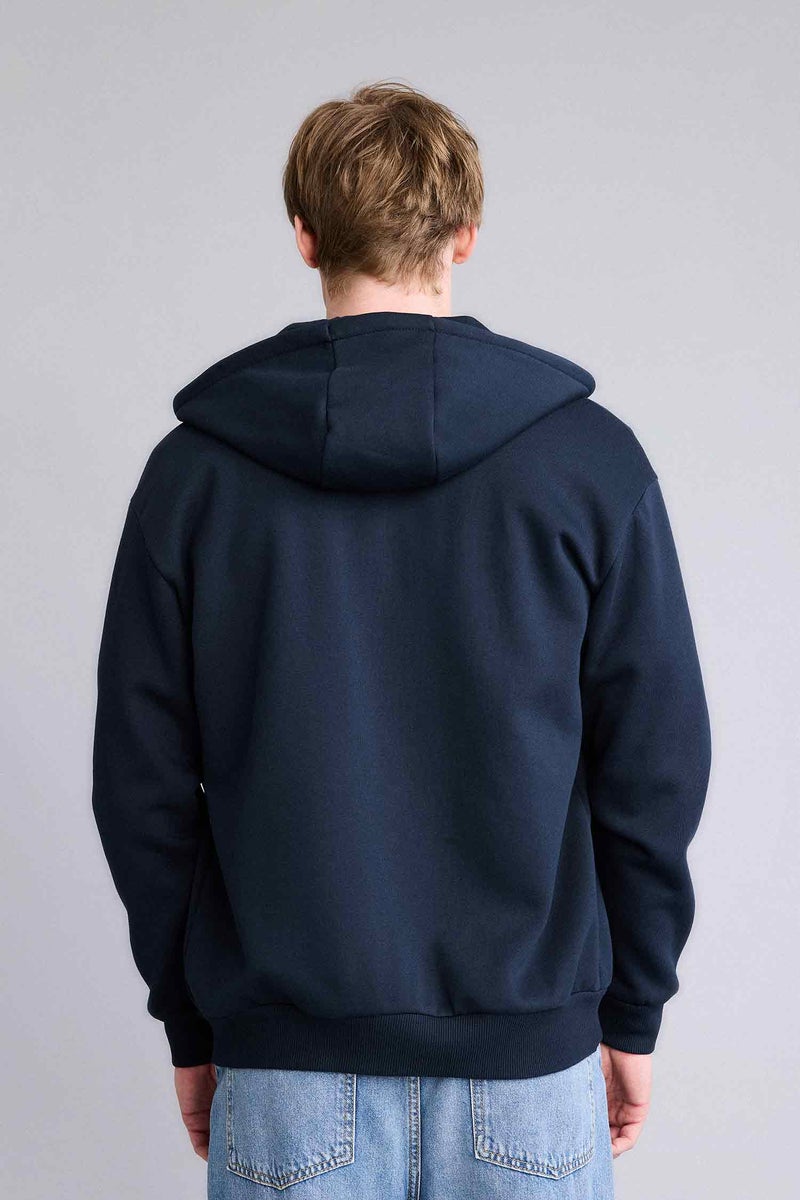 ديفاكتو هودي قصة مريحة بسوسته قماش سميك وبطانة ناعمة - Image 5