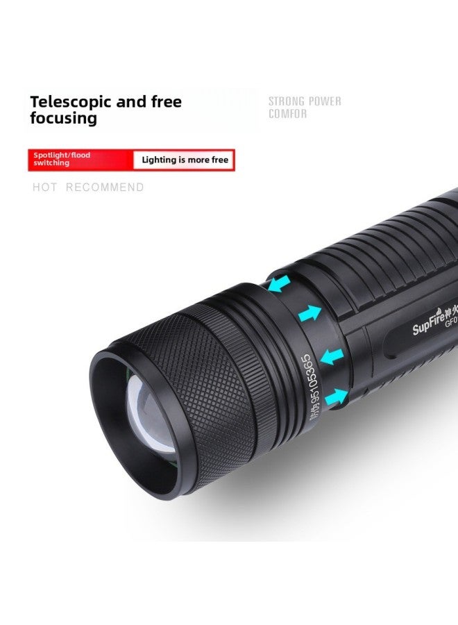 Shenhuo Strong Light Fishing Lamp Telescopic Focusing Four-color Light Source Waving Induction Black Pit Night Fishing Artifact Can Be Used As Charging Treasure-Color:Gf01 (without Bracket)  - Image 5