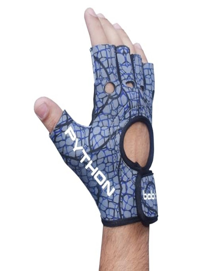 BABBLER Python BG-221 Grey Large PU Weightlifting Gym Gloves for Men & Women - Image 4
