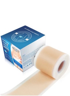 ALIVER Silicone Scar Sheets 4cm x 3m Silicone Scar Tape Roll Scar Silicone Strips Reusable Professional Scar Removal Sheets for C-Section Surgery Burn Keloid Acne Scar Sheet  - Image 2