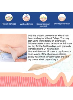 ALIVER Silicone Scar Sheets 4cm x 3m Silicone Scar Tape Roll Scar Silicone Strips Reusable Professional Scar Removal Sheets for C-Section Surgery Burn Keloid Acne Scar Sheet  - Image 5
