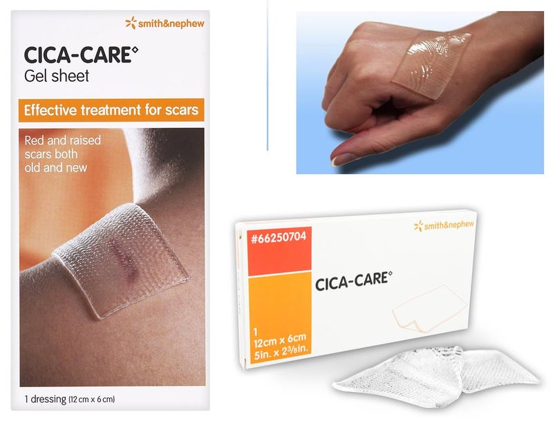 Smith&nephew CICA-CARE Silicone Gel Sheet - 1 Dressing (12cm X 6cm) - Image 1