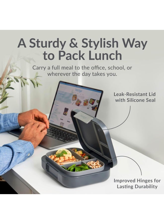 Bentgo Modern Adult Lunchbox  850ml, Dark Grey Leak-Proof, Stackable, BPA-Free Bento Box for Work, Office & Meal Prep - Image 5