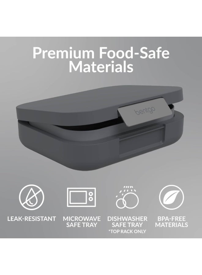 Bentgo Modern Adult Lunchbox  850ml, Dark Grey Leak-Proof, Stackable, BPA-Free Bento Box for Work, Office & Meal Prep - Image 2