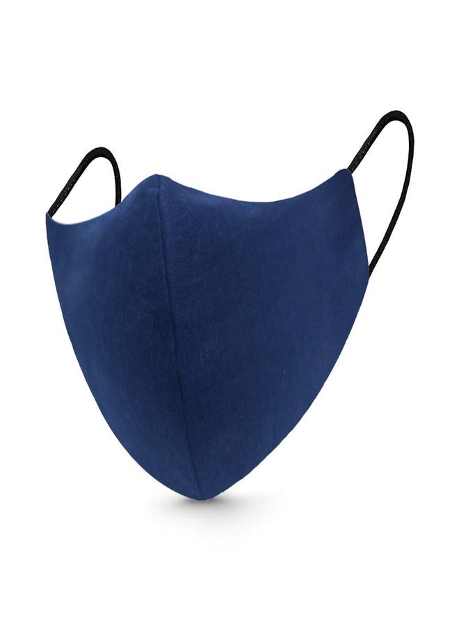 zebaya Unisex Fashion Mask. 3 Layer of Protection. (Pack of 5 Nos). Washable & Reusable Skin Friendly Fabric with Soft Ear Bands. - Image 2