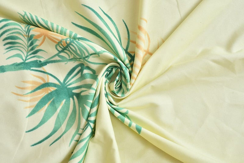KONVIO 220TC Printed Design Size Double Bed Sheet with 2 Pillow Covers, 88 x 96 Inch (Double Bed, Sea Green Olive) - Image 5