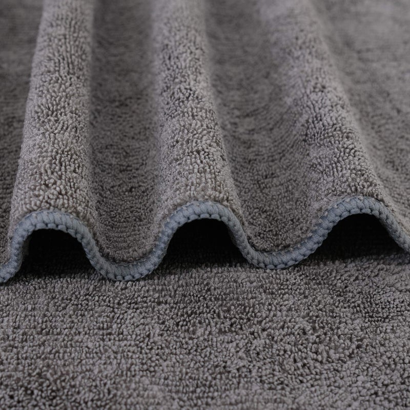 Polyte Professional Quick Dry Lint Free Microfiber Hair Drying Salon Towel  20 X 40 In  2 Pack (Dark Gray) - Image 3