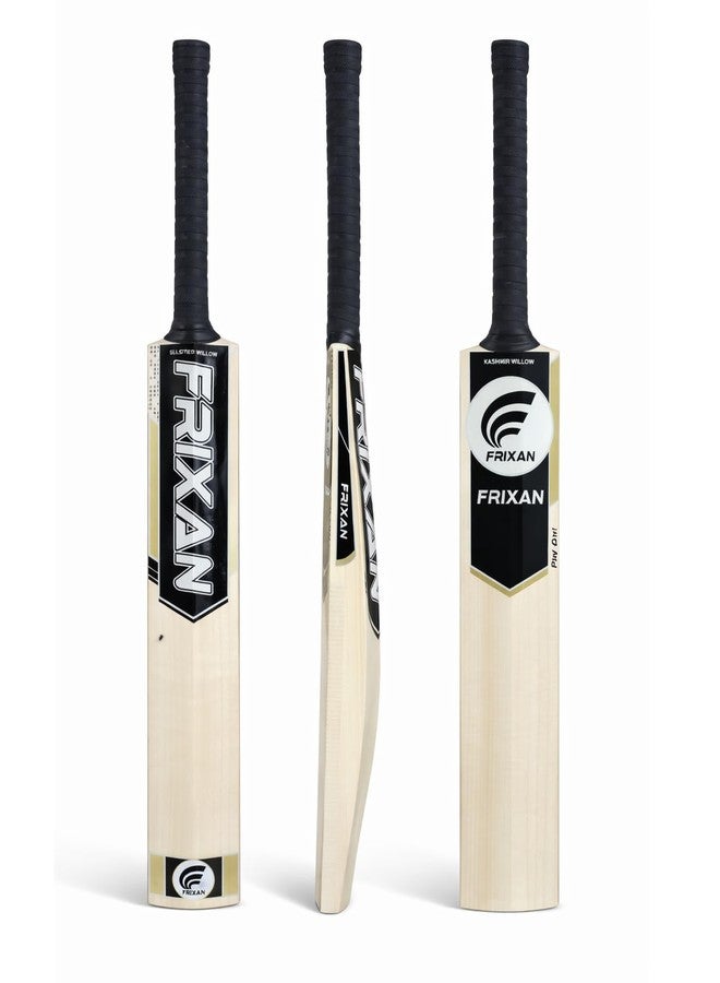 Frixan Kashmir Willow Cricket Bat with Cover | Size 6 Wooden Cricket Bat for Kids (12-14 Years) | Lightweight Leather Ball Bat for Practice & Match Play - Image 1