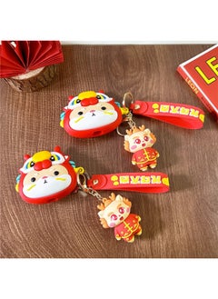 Leading Chai Gou Pendant Applicable AirPods Pro2 For Apple Wireless Bluetooth 1/2/3/4 Generation Cartoon Earphone Set-Color:Faucet Shiba Inu + Pendant-Applicable Models:Airpods 3rd Generation