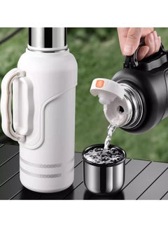 TYCOM Thermal isulated Water Bottle 1000 ML 316 Stainless Steel Double Wall Vacuum insulated Water Bottles for Hot Cold Water Gym Bottle Flask Bottle Side Handle Black.  - Image 4