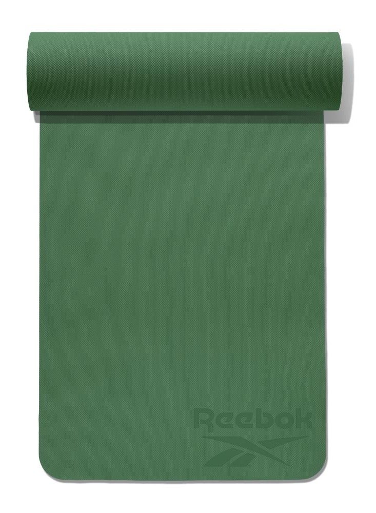 ريبوك حصيرة يوغا بسماكة 6 مم باللون الأخضر الداكن – مقاومة للانزلاق ومبطنة لراحة التمارين – مثالية لليوغا والبيلاتس - Image 3