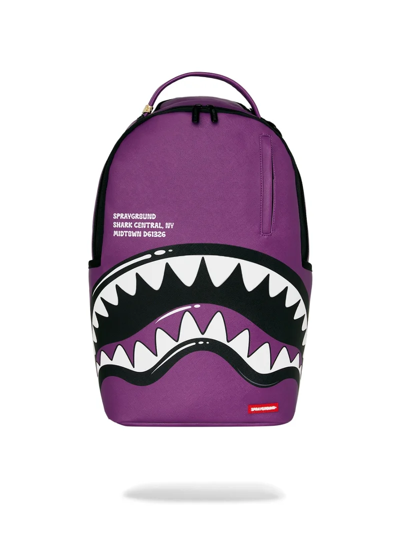 Sprayground SHARK CENTRAL BUBBLY PURPLE DLXSV BACKPACK