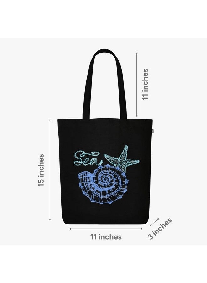 Ecoright Canvas Tote Bags for Women with Zip, College Bag for Girls, 100% Organic Cotton Tote Bag for Shopping, Travel & beach bags for women - Image 5