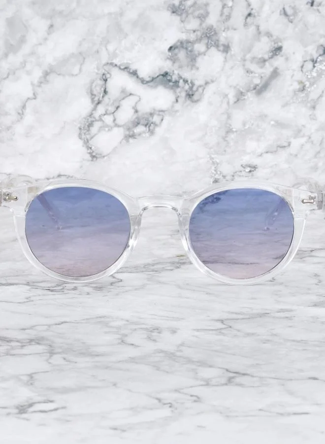  اكسبليست باوتس نظارات شمسية أنيقة للجنسين من جيمس كلير بتدرج أزرق إلى وردي