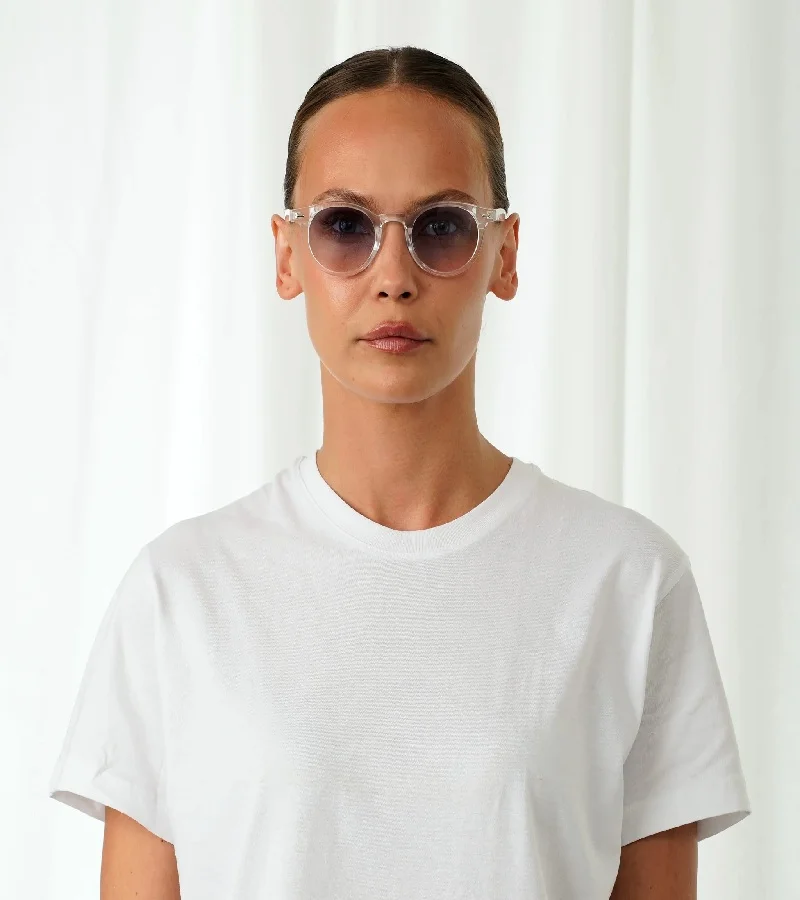 Explicit Poets Explicit Poets Unisex JAMES Clear - Gradient Blue to Pink Stylish Sunglasses, 4EP14