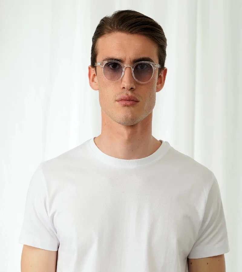 Explicit Poets Explicit Poets Unisex JAMES Clear - Gradient Blue to Pink Stylish Sunglasses, 4EP14