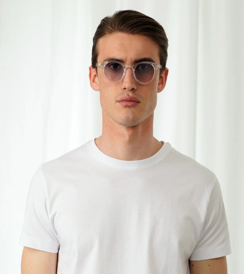  اكسبليست باوتس نظارات شمسية أنيقة للجنسين من جيمس كلير بتدرج أزرق إلى وردي - Image 3