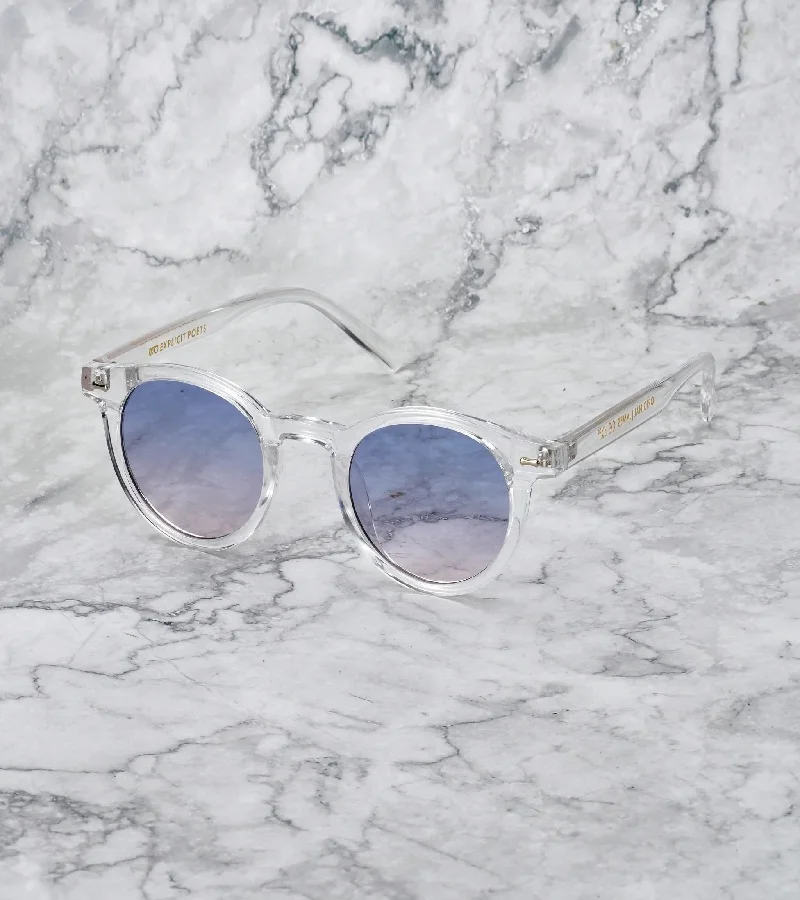  اكسبليست باوتس نظارات شمسية أنيقة للجنسين من جيمس كلير بتدرج أزرق إلى وردي