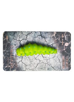 Galaxy Toys Bright Green Caterpillar - Realistic Segmented Caterpillar Toy with Blue and Pink Spots