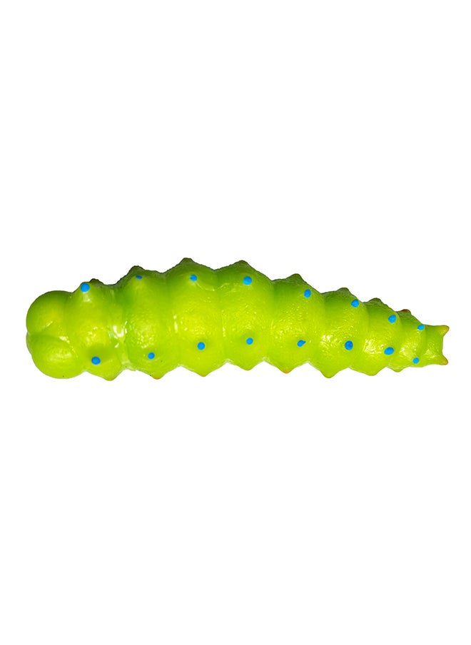 Galaxy Toys - Galaxy Toys Bright Green Caterpillar - Realistic Segmented Caterpillar Toy with Blue and Pink Spots - Image 1