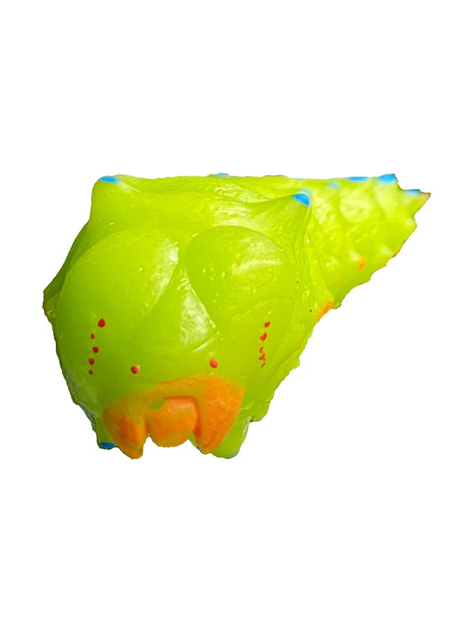 Galaxy Toys - Galaxy Toys Bright Green Caterpillar - Realistic Segmented Caterpillar Toy with Blue and Pink Spots - Image 1