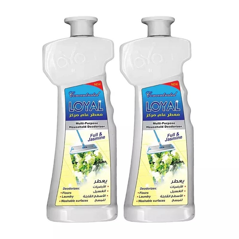 Loyal Concentrated Multi Purpose Household Deodorizer With Full And Jasmine- 2X700ml