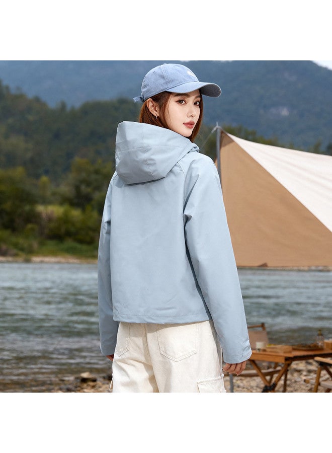 Fapai Women's Casual Outdoor Fleece Jacket Two-piece Set Hooded Jacket For Women - Image 5