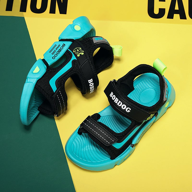 Babudou Kidsren'S Shoes, Boys' Sandals, Summer Open-Toe Soft-Soled Kidsren'S Beach Shoes Medium And Large Kidsren'S Casual Shoes - Image 5