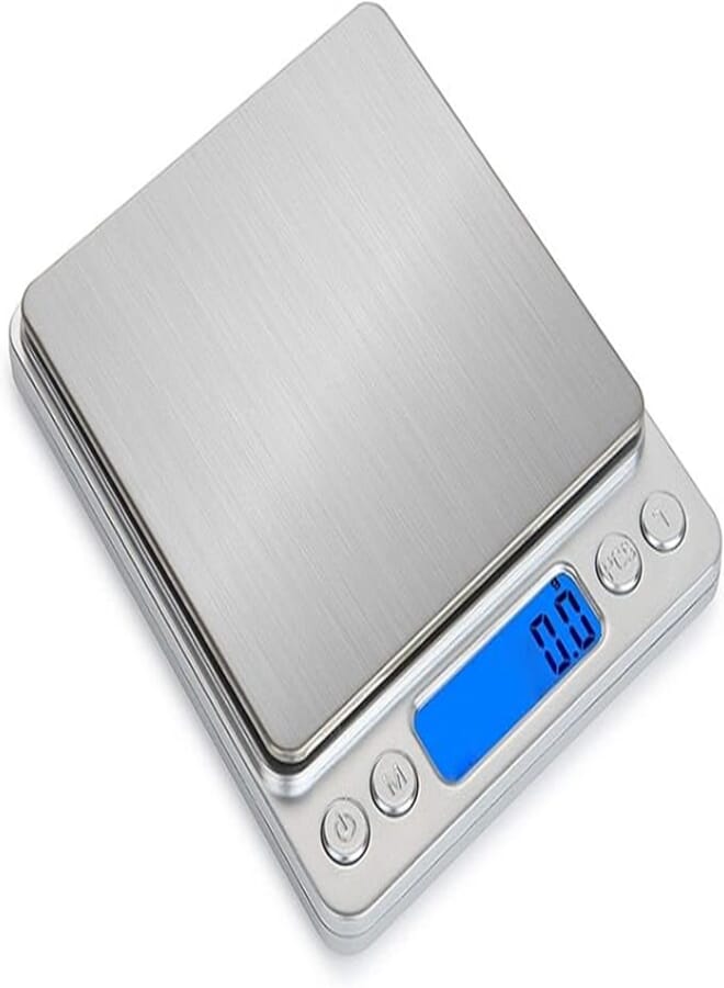 Yuning Precision Scale, 3000g/0.1g, Kitchen Scales/Pocket Scales/Jewelry Scales, High Precision Electronic Scales, Backlit LCD Display, Tare&PCS Function, With 2 Trays