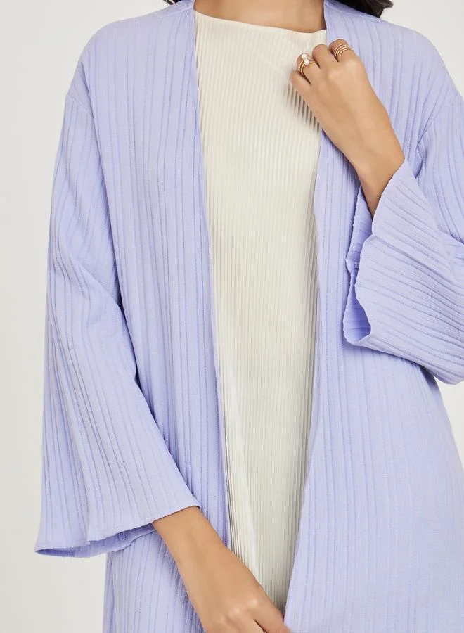 ستايلي Textured Regular Fit Maxi Length Kimono