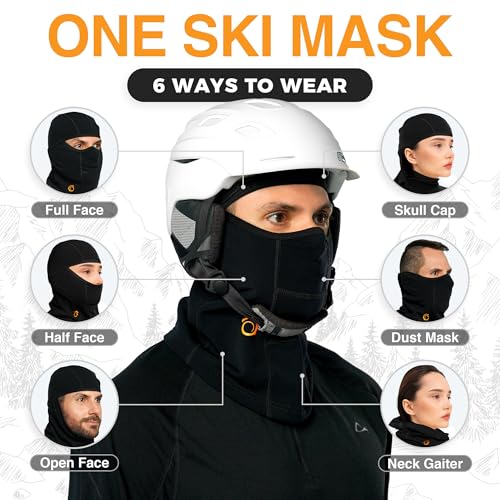 GearTOP Balaclava Ski Masks for Men and Women, Winter Face Mask - Perfect for Snowboard, Motorcycle and Winter Balaclava - Image 5