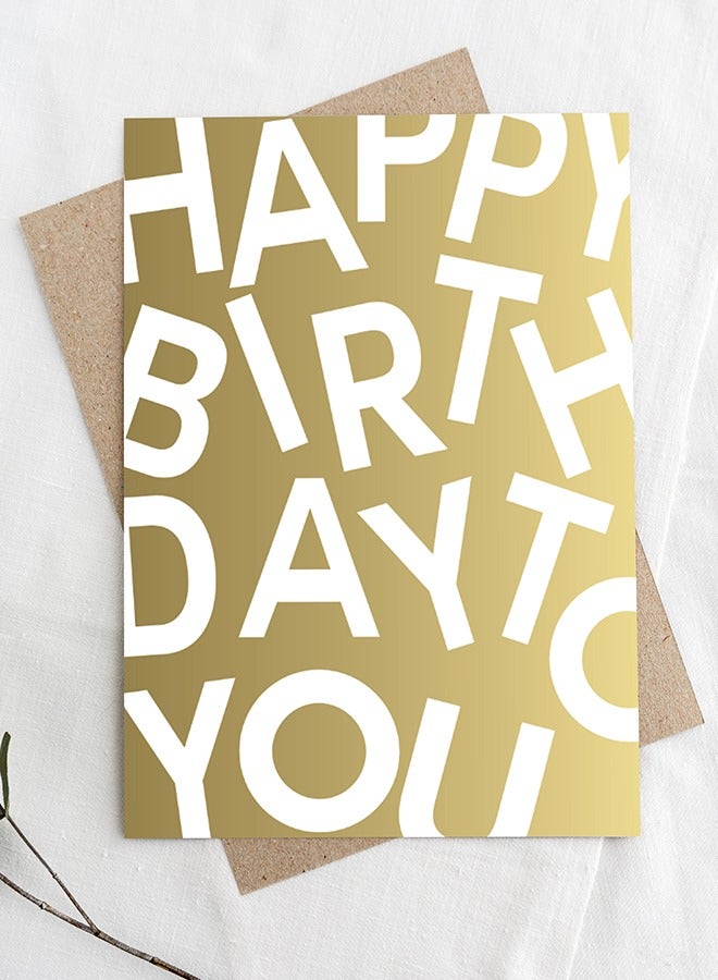 Share the Love Happy Birthday Greeting Card - A5 Greeting Card | Ideal for Birthday Celebrations and Special Moments 