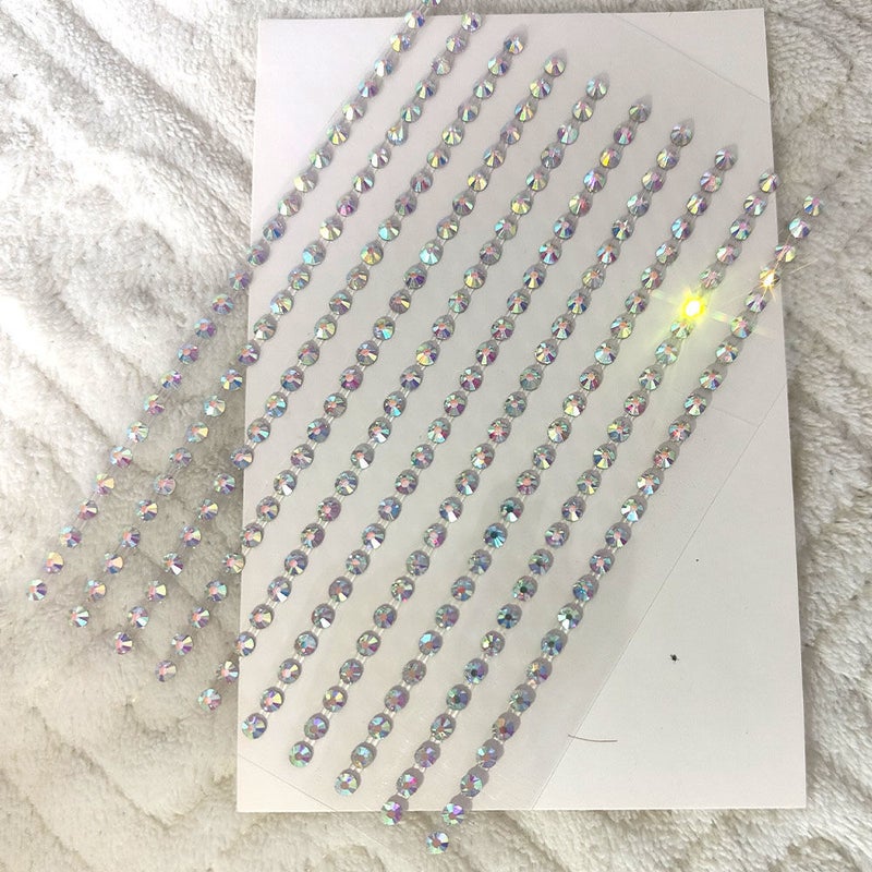 Eye Makeup Face Accessories Sequins Bright Diamond Face Tears Diamond Stickers Eye Pearl Face Diamond Face Decorative Stickers Face Makeup - Image 1