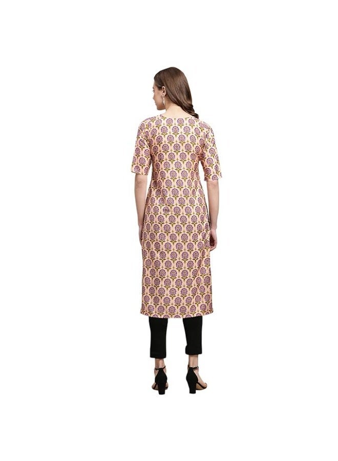 Pinkmint store Women's Crepe Regular Fashion Kurta (pack of 6) L - Image 2