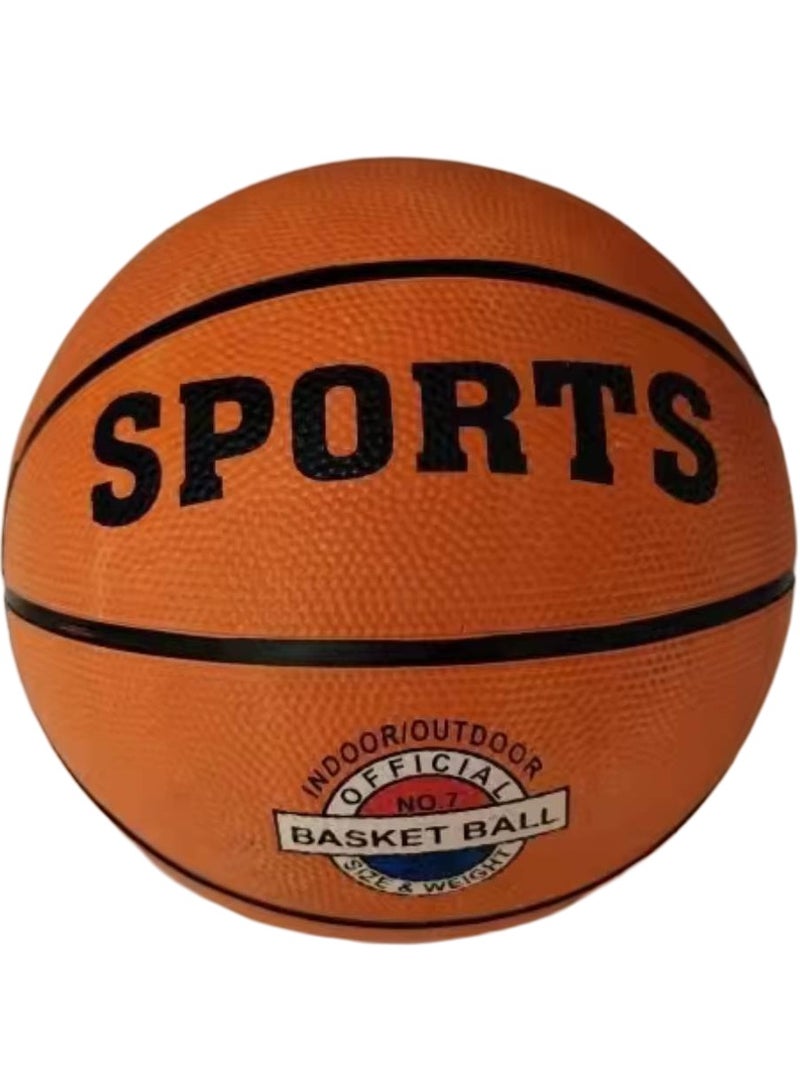 مخطوطات كرة سلة رسمية عالية الجودة، مقاس 7، مناسبة للاستخدام الداخلي/الخارجي، برتقالية - Image 1