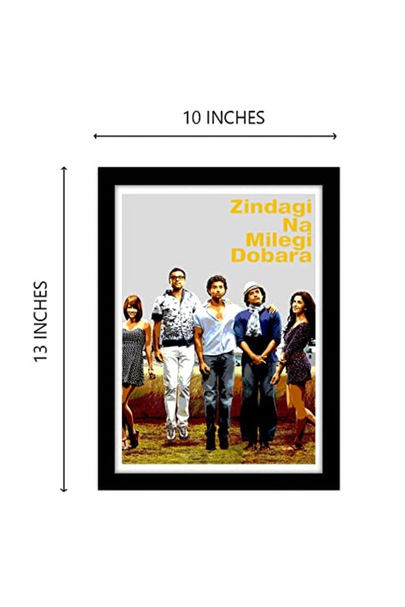 GRAY WALL Zindagi Na Milegi Dobara Framed Poster - Image 3