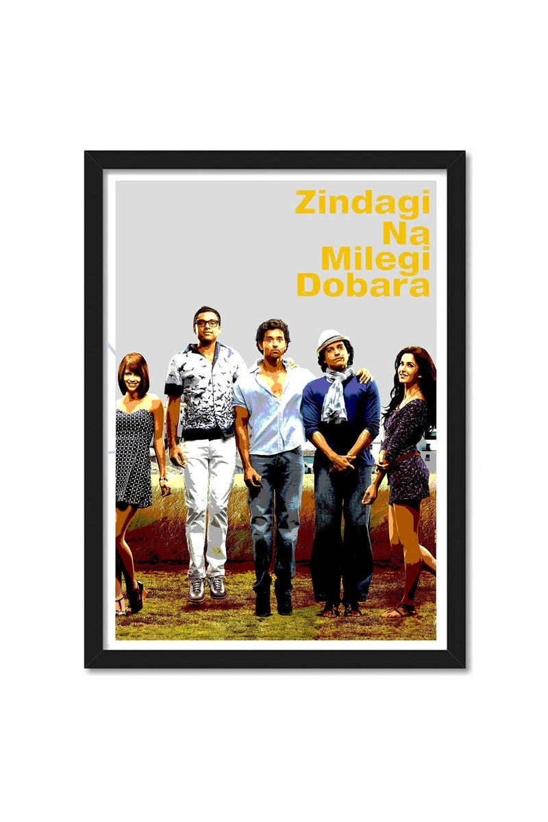 GRAY WALL Zindagi Na Milegi Dobara Framed Poster - Image 1