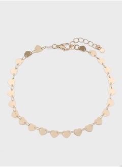 Ginger 2 Pack Heart Charm Anklet  - Image 3