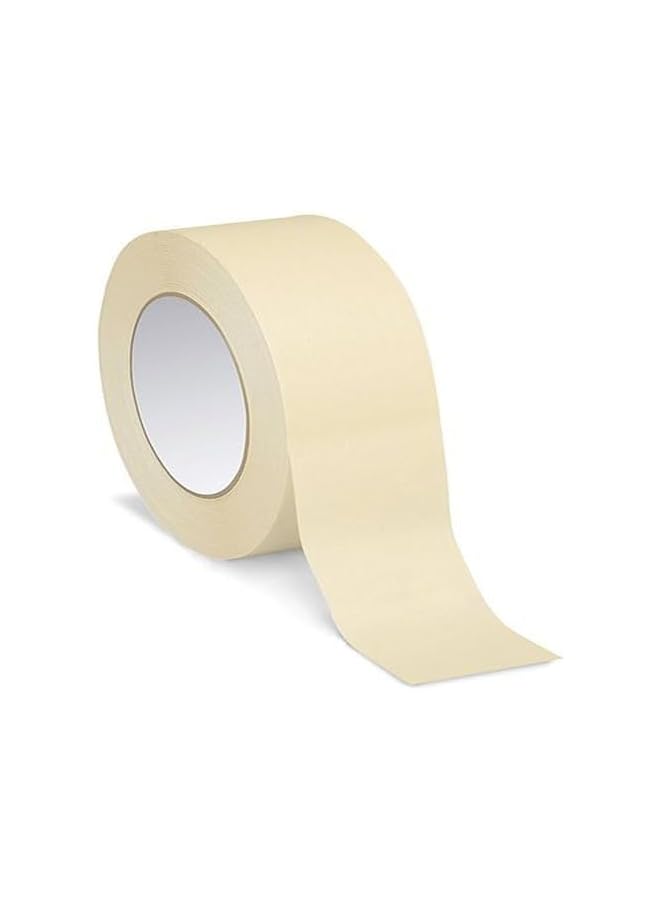 PROMASS Premium Masking Tape 4-Pack – 2 Inch x 120 Yards, Strong Adhesion, Clean Removal – Crepe Paper Tape for Painting, Labeling, Crafts, Packaging, DIY, Office, School, Industrial Use  - Image 2
