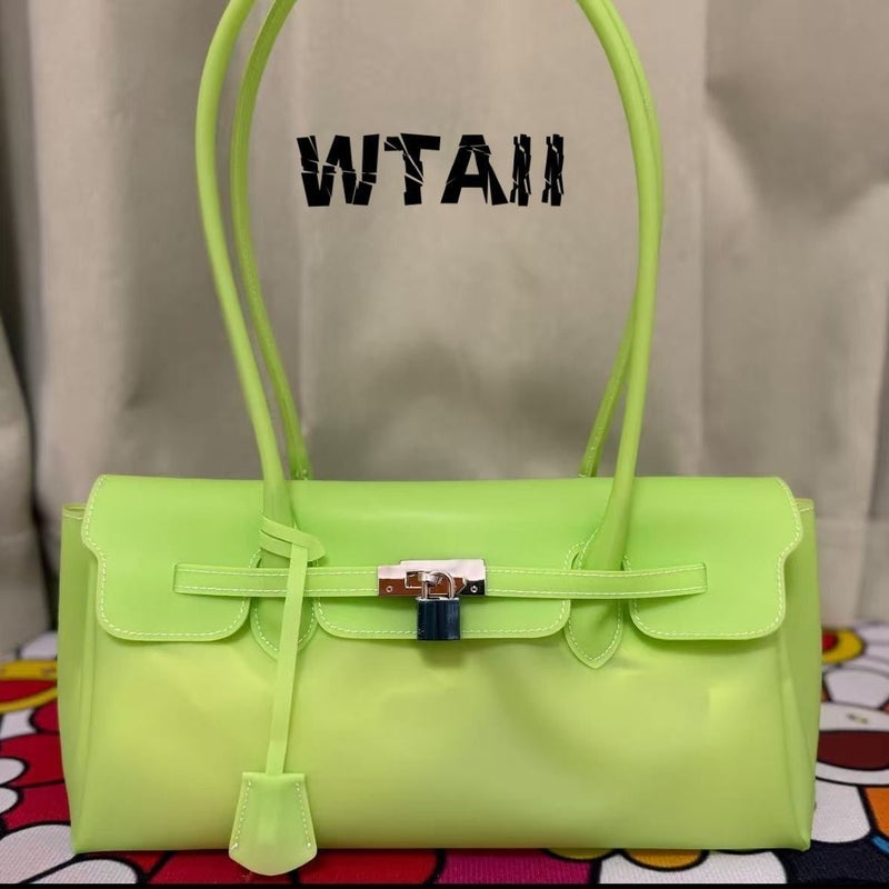 2026 Horizontal Jelly Lock Bucket Bag - Image 2