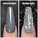 RARJSM Black Glitter Nail Polish L e d U V Gel Polish Sparkle Color Soak Off Nail Art Gel 1 PCS 7.5ML Gel Polish Sparkles Varnish for Nail Art DIY Design Manicure Starter RAR85 - Image 3