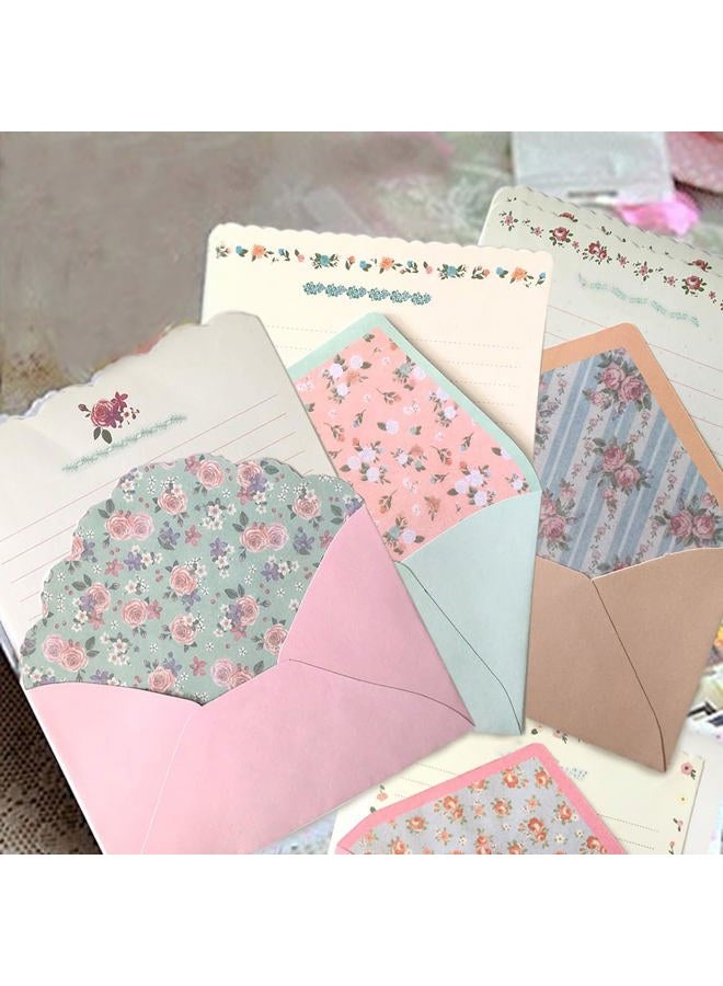 SCStyle 32 Pcs Cute Kawaii Style Letter Sheets with 16 Envelopes (18x13cm) - Image 1