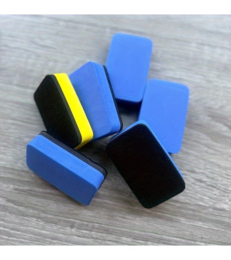 5 Blue Table Tennis Racket Cleaning Sponges Portable Paddle Rubber Set - Image 5