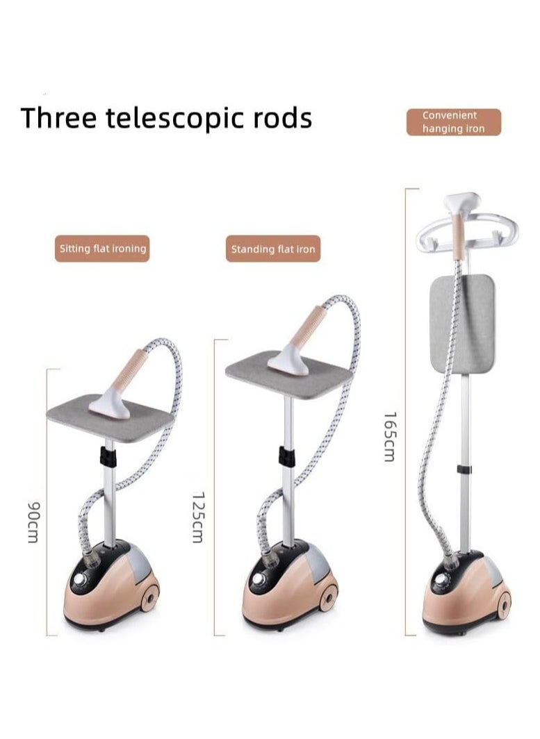 Denx - Professional Garment Steamer, 2 in 1, Flatbed Vertical Steamer, 2000W, Fast Heating with 1.8L Water Tank - Image 1